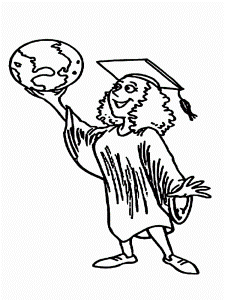 Graduation coloring pages. Download and print Graduation coloring ...
