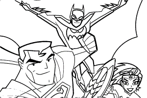 Justice League Coloring Page (2) | 