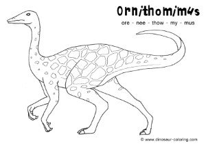 Ornithomimus Coloring