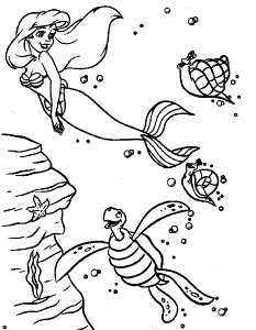 The Little Mermaid Coloring Pages (2) - Coloring Kids