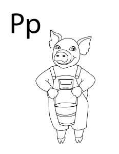 Coloring Pages - Letter-P