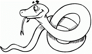 Print out jungle Coloring pages of Snake for kids - Free Printable