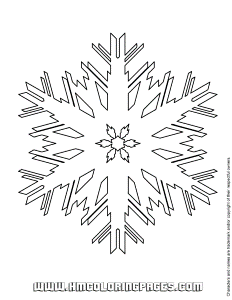 Snowflake Coloring Page For Kids | Free Printable Coloring Pages