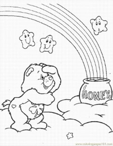Coloring Pages Care Bear Lrg (Cartoons > Care Bears) - free