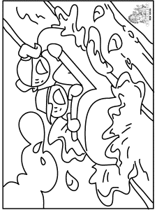 Water Park Coloring Page