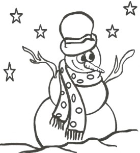Snowman Coloring Pages and Book | UniqueColoringPages