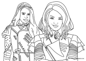 Free Printable Descendants Coloring Pages For Kids
