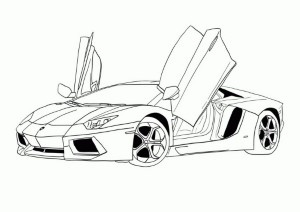 Coloring Pages Car Mustang - Coloring Page