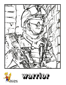 Bold Bossy Military Coloring Page | Coloring Pages To Print Army ...