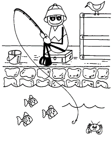 Fishing Coloring Pages | Learn To Coloring
