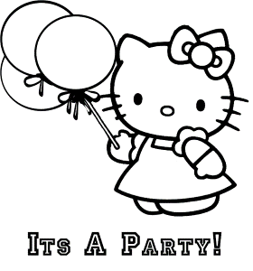 Hello Kitty Cat Coloring Pages - Coloring For kids