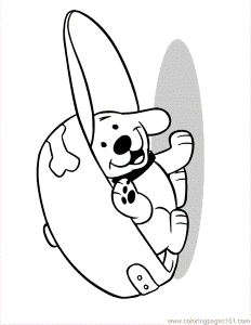 Coloring Pages Peekaboo (Cartoons > Clifford) - free printable