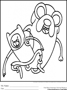 Print And Coloring Page Adventure time | Coloring Pages