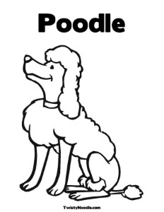 french poodles Colouring Pages
