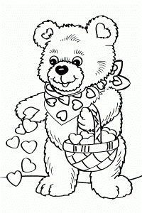 Teddy Bear Coloring Gif | download free printable coloring pages