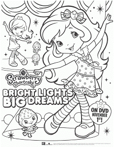 Strawberry Shortcake Coloring Pages Strawberry Shortcake Bright
