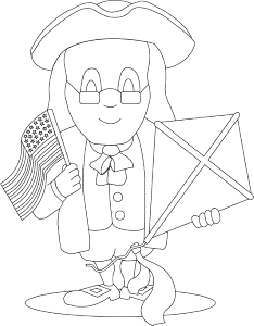 Coloring Pages of Ben Franklin printable