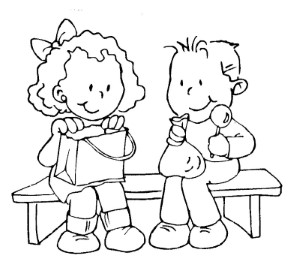 Lunch time coloring pages | Coloring Pages