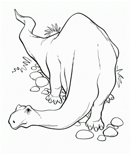 Printable Brontosaurus Dinosaur Coloring Pages