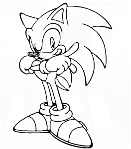Sonic Coloring Games Online - Kids Colouring Pages