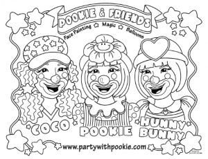 Clown Coloring Pages Girl Clown Coloring Pages Kids Coloring Pages