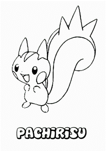 Raichu Coloring Page : Printable Coloring Book Sheet Online for