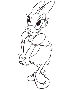 Daisy Duck Coloring Pages
