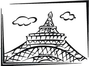 Eiffel Tower Coloring Page - Free Coloring Pages For KidsFree