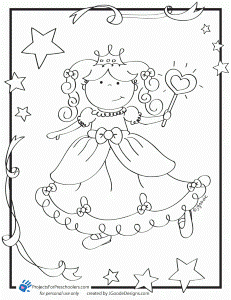 Free Printable princess coloring page - from