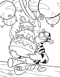 Birthday Coloring Pages For Kids | Rsad Coloring Pages