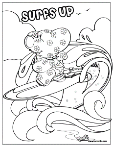 Ocean Waves Coloring Pages