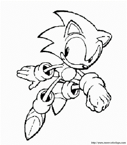 Sonic The Hedgehog Coloring Pages For Kids Game Sonic Coloring