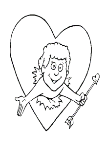 Free Cupid Coloring Sheet - Homeschool Helper