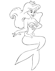 mermaid coloring sheet | Coloring Picture HD For Kids | Fransus