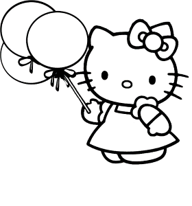 Cute Hello Kitty Coloring Pages To Print