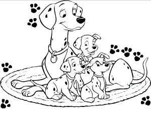 101 Dalmation Coloring Pages