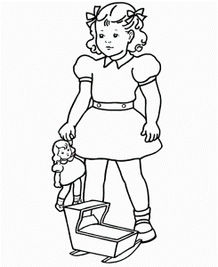 Girl Coloring Page - HD Printable Coloring Pages