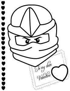 Ninjago Zx To My Valentine Coloring Page | Free Printable Coloring