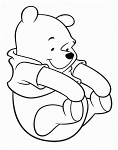 Winnie The Pooh Coloring Pages : Winnie The Pooh Kidding Happy
