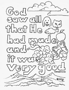Coloring Pages For Kids By Mr Adron Genesis 1 31 Print And Color