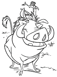 Lion King Timon - Lion King Coloring Pages : Coloring Pages for