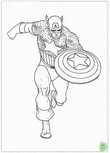 Captain America Coloring page