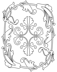 Medieval Coloring Page | Medieval Pattern 1